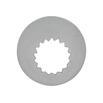 Ateco # 868 - French Star Pastry Tip .63'' Opening Diameter- Stainless Steel