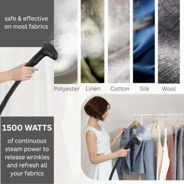 Best Garment Steamer - SALAV GS18-DJ with Adjustable Pole