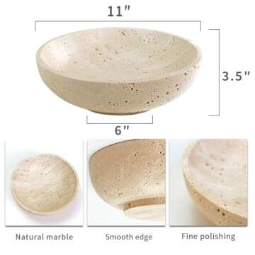 FutureStone Luxury decorative marble bowl for home decoration for decoration,Key bowl for entryway t...