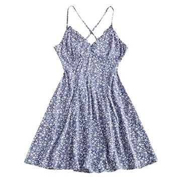 Stylish ZAFUL Ditsy Floral Mini Dress for Summer Fun