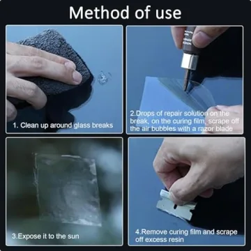 Windshield Crack Repair Kit for Fast Glass Fixes