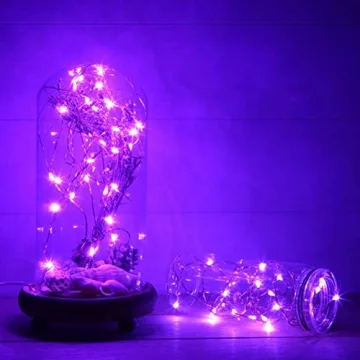 Twinkle Star 33FT Purple LED String Lights for Parties