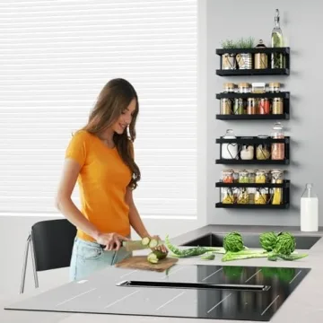 Mr Rabbi Magnetic Spice Rack - Organize Your Kitchen Easily