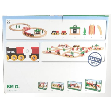 BRIO Classic Figure 8 Set - 22 Piece Wooden Train Toy