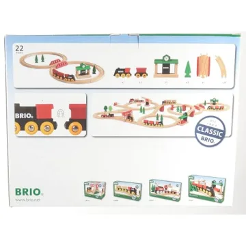 BRIO Classic Figure 8 Set - 22 Piece Wooden Train Toy