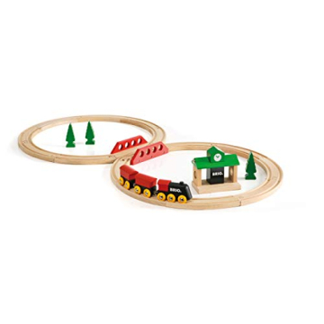 BRIO Classic Figure 8 Set - 22 Piece Wooden Train Toy