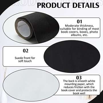 PerKoop Archival Book Binding Cloth for Crafts and DIY