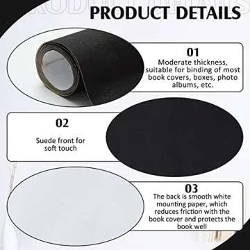 PerKoop Archival Book Binding Cloth for Crafts and DIY