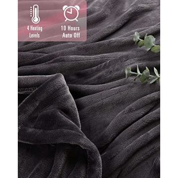 SUNNY HEAT Electric Blanket with 10 Hour Auto-Off
