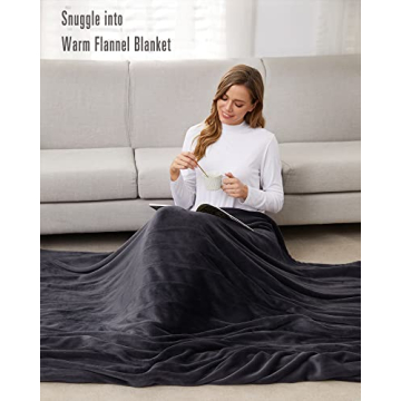SUNNY HEAT Electric Blanket with 10 Hour Auto-Off