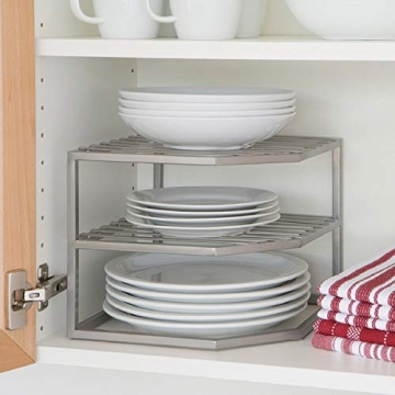 Seville Classics 2-Tier Corner Kitchen Organizer