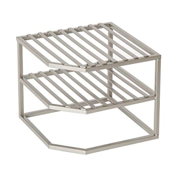 Seville Classics 2-Tier Corner Kitchen Organizer