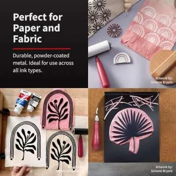 Speedball Bench Hook and Inking Plate for Block Printing, Made in The USA – 9 x 7 Inches (4135)