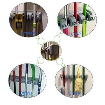 Durable Mop Broom Holder for Ultimate Organization and Ease