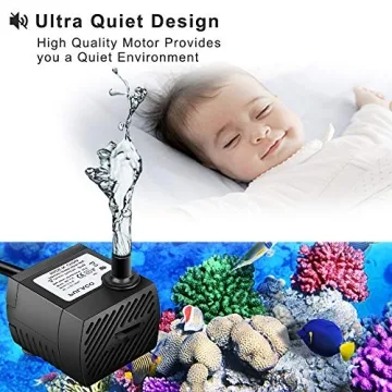 PULACO Mini Submersible Water Pump for Aquatic Wonders