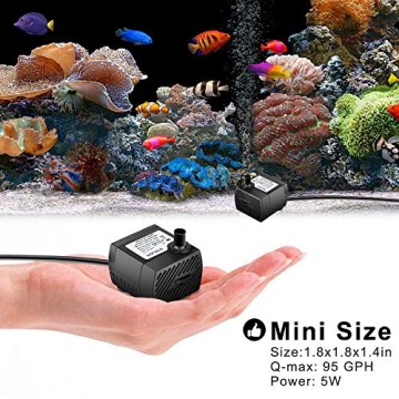 PULACO Mini Submersible Water Pump for Aquatic Wonders