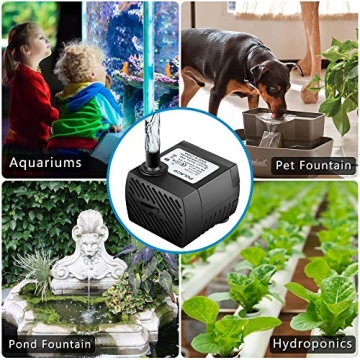 PULACO Mini Submersible Water Pump for Aquatic Wonders