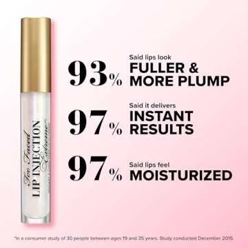 Too Faced Lip Injection Extreme Lip Plumper | Long Lasting Lip Plumping Serum, 0.14 Fl Oz, Pink Punch