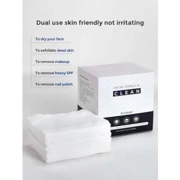 Eco-friendly Viscose Disposable Face Towels for All Skins