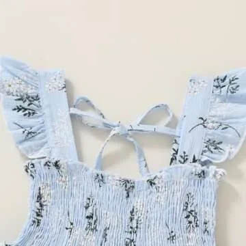 Charming Toddler Girl Summer Dress with Floral Design