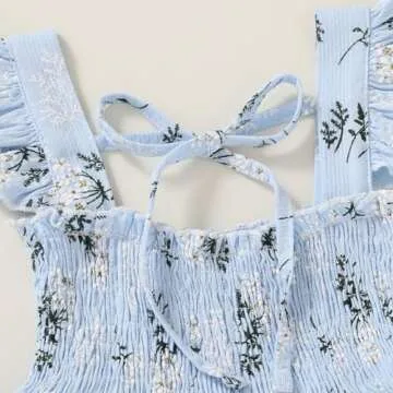 Charming Toddler Girl Summer Dress with Floral Design