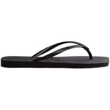 Havaianas Women Slim Square Sandal - Classic Square Toe Sandals - Black, 9/10 W