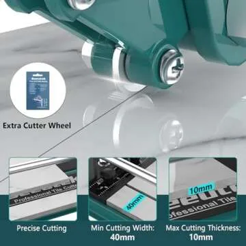 Seeutek Manual Tile Cutter - 17" Professional Tool for Precise Cuts