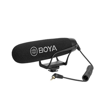 BOYA BY-BM2021: Super-Cardioid Shotgun Mic for Crisp Video & Interview Audio