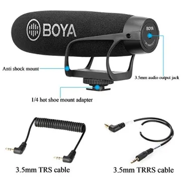 BOYA BY-BM2021 Super-Cardioid Shotgun Mic for Video & Interviews