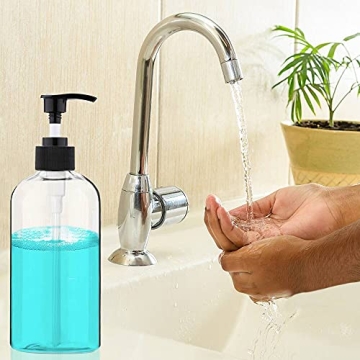 Durable 16oz Refillable Pump Bottles - 4 Pack for Home