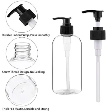 Durable 16oz Refillable Pump Bottles - 4 Pack for Home