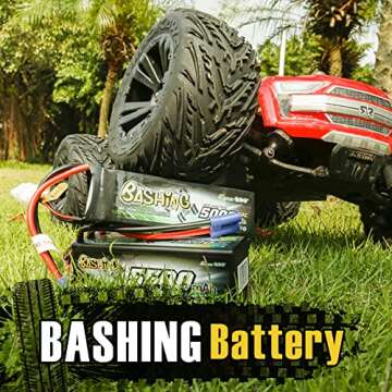 Gens ace 3S Lipo Battery 11.1V 8000mAh 100C Lipo Battery with EC5 Plug for RC Car RC Truck