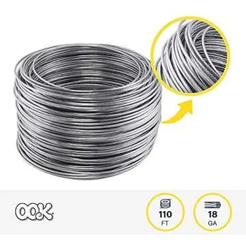 OOK Galvanized Steel Hobby Wire (#18) 110'