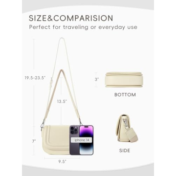 CLUCI Vegan Leather Crossbody Bag Women Stylish Functional