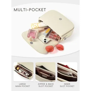 CLUCI Vegan Leather Crossbody Bag Women Stylish Functional