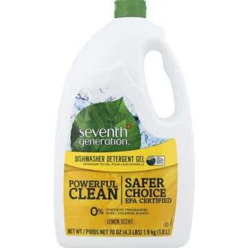 Seventh Generation Lemon Auto Dishwasher Gel, 70 OZ