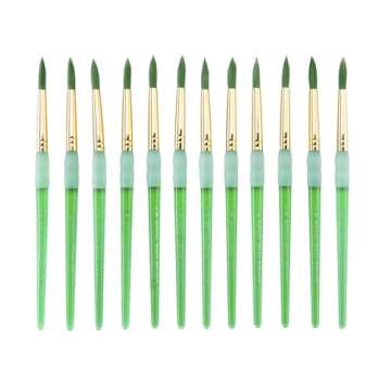 Royal Brush Big Kids Choice Paint Brush, Round, Size 8, Pack of 12 - 1300673