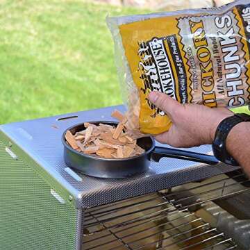 Smokehouse Mesquite Flavored Chunks for Outdoor Cooking