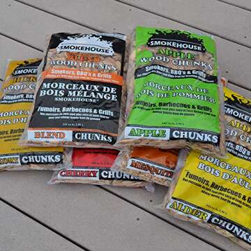 Smokehouse Mesquite Flavored Chunks for Outdoor Cooking