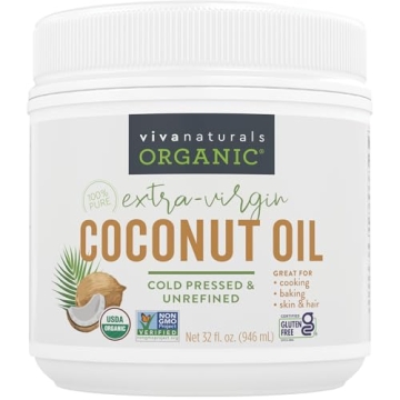 Viva Naturals Organic Coconut Oil Unrefined 54 oz