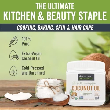 Viva Naturals Organic Coconut Oil Unrefined 54 oz