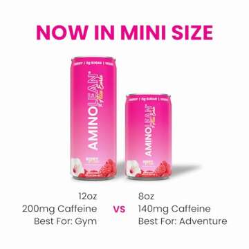 AminoLean Energy Drink MINIS - Sugar-Free Natural Boost