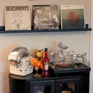 Unique Disco Weiner Dog Statue for Home Decor