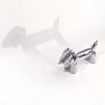 Unique Disco Weiner Dog Statue for Home Decor