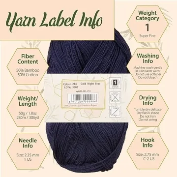 Soft Bamboo Cotton Yarn for All Baby & Craft Projects