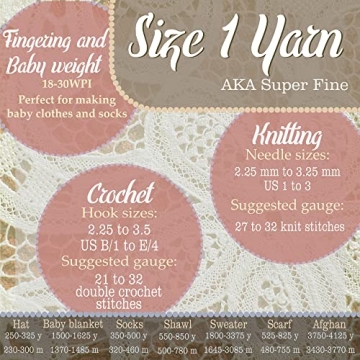 Soft Bamboo Cotton Yarn for All Baby & Craft Projects