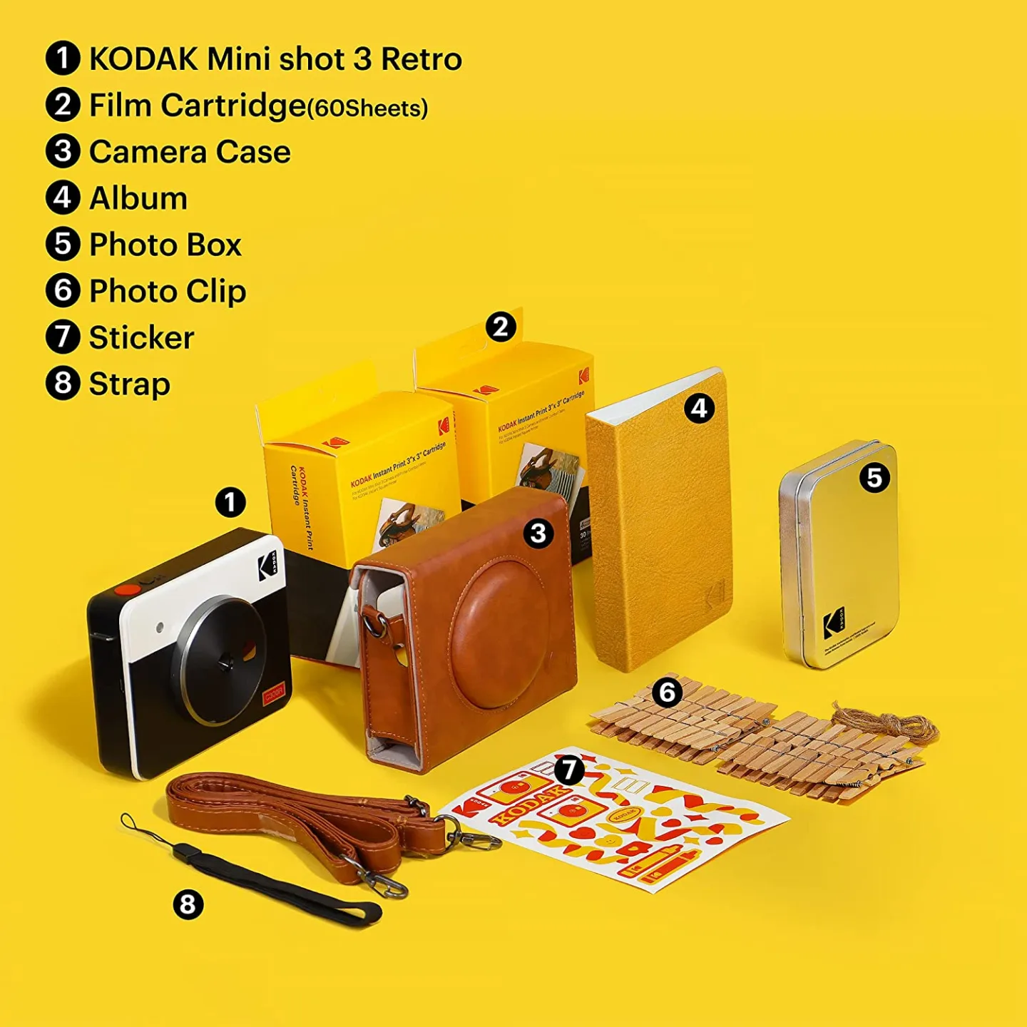 Kodak Mini Shot 3 Retro Bundle – Instant Printing Camera