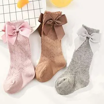 Colorful Childhood Baby Girls Knee High Socks - Adorable & Soft