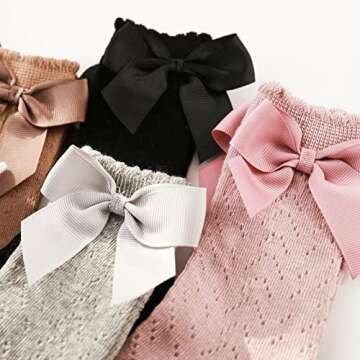 Colorful Childhood Baby Girls Knee High Socks - Adorable & Soft