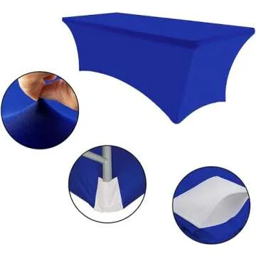 MDS Stretch Tablecloth for Weddings and Events - Royal Blue